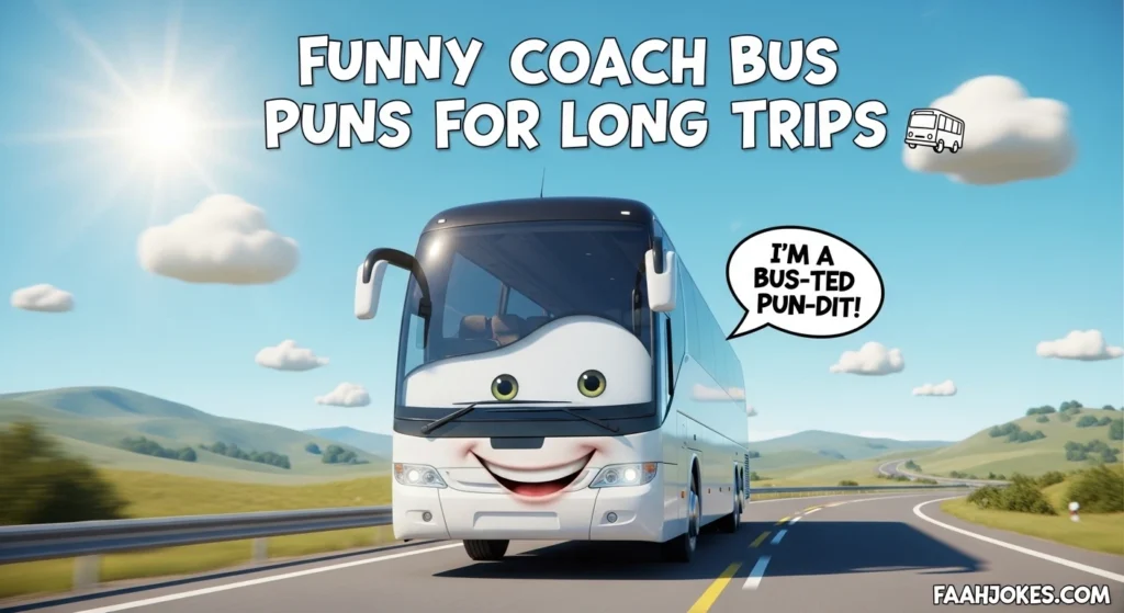 Funny Coach Bus Puns for Long Trips