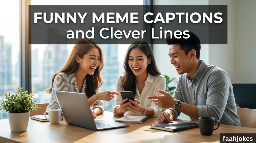 Funny Meme Captions and Clever Lines
