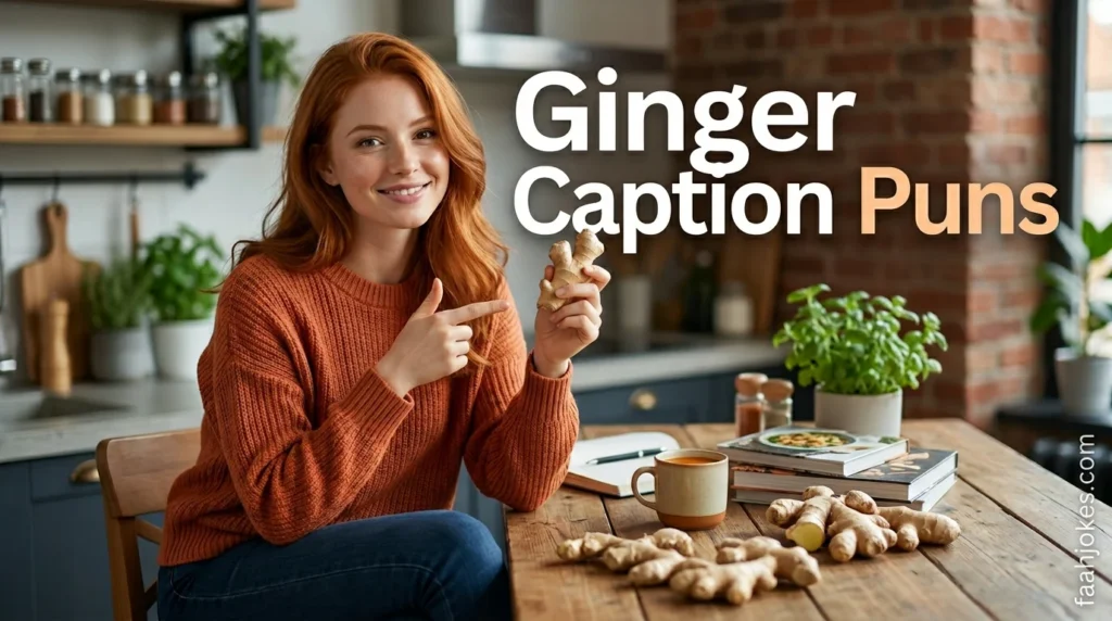 Ginger Caption Puns