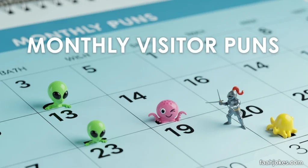 Monthly Visitor Puns