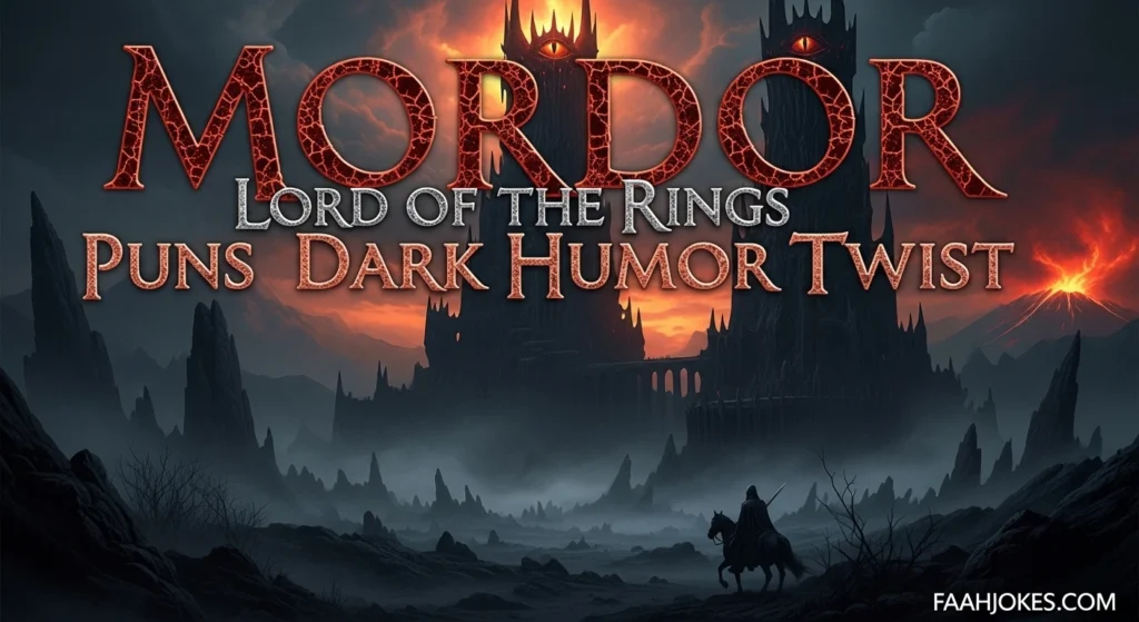 Mordor Lord of the Rings Puns and Dark Humor Twist