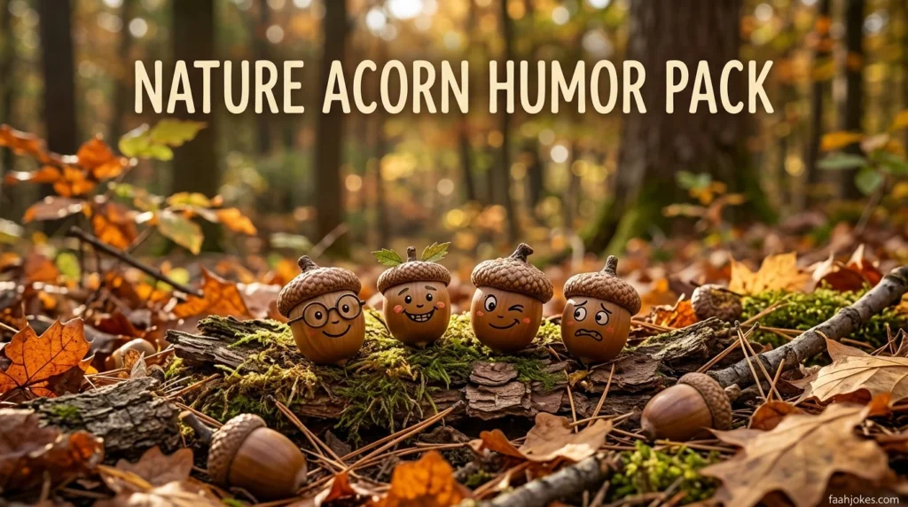Nature acorn humor pack