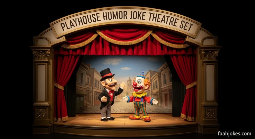 Playhouse Humor Joke Theatre Set