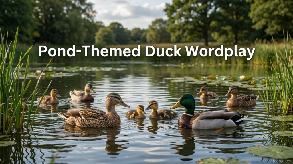 Pond-Themed Duck Wordplay