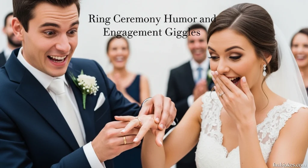 Ring Ceremony Humor and Engagement Giggles