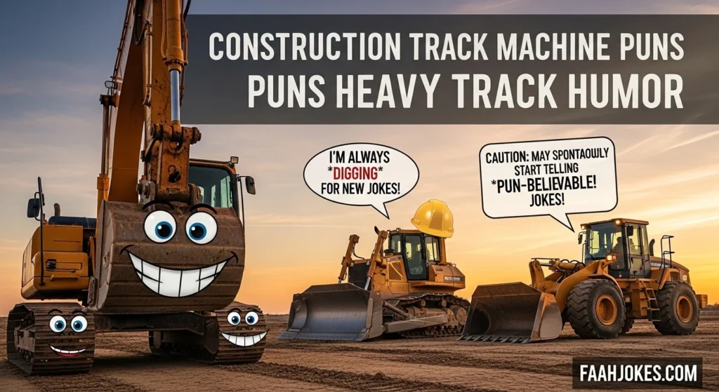 construction track machine puns and heavy track humor