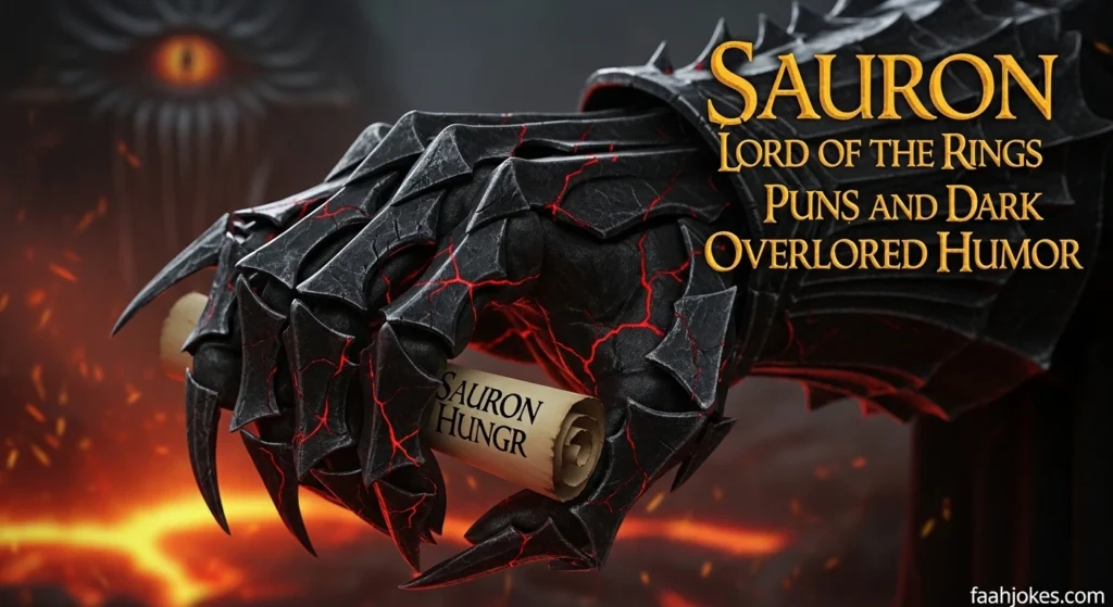 Sauron Lord of the Rings Puns and Dark Overlord Humor