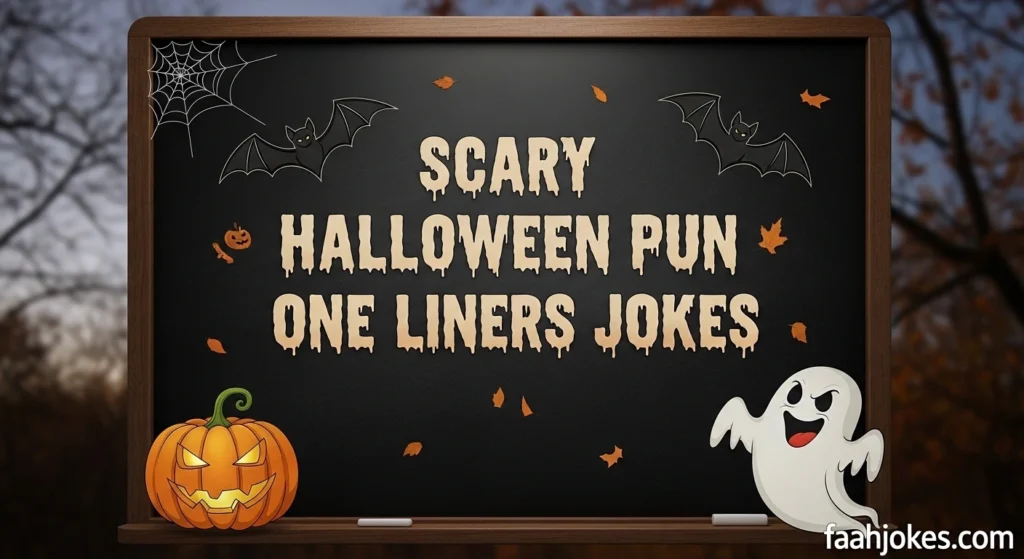 Scary halloween pun one liners jokes