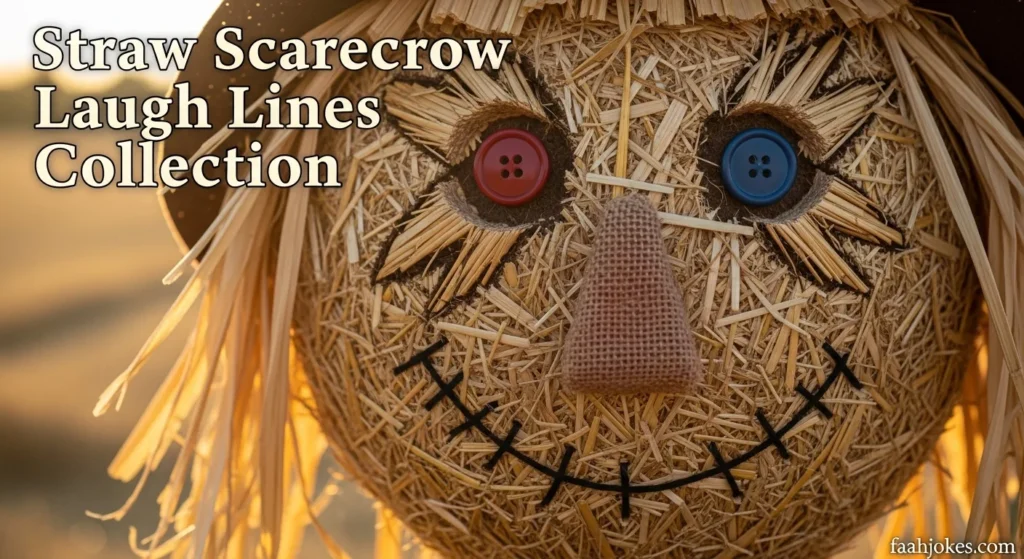 Straw Scarecrow Laugh Lines Collection