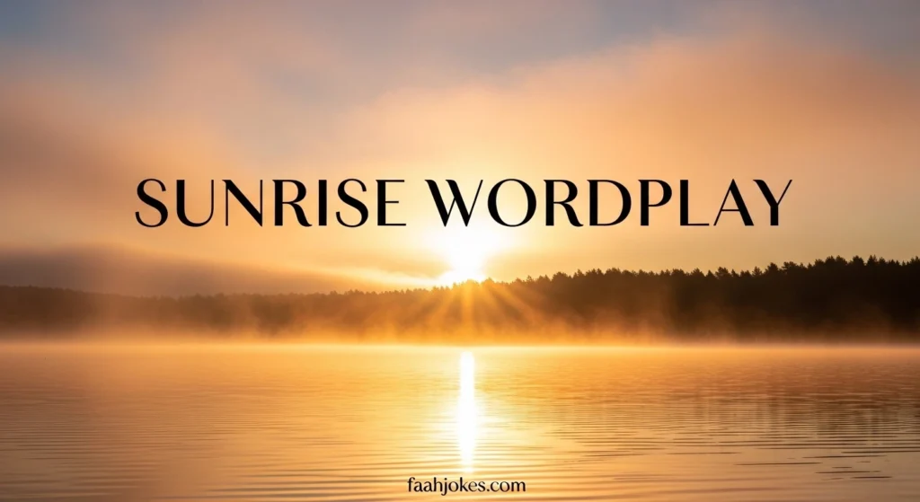 Sunrise Wordplay