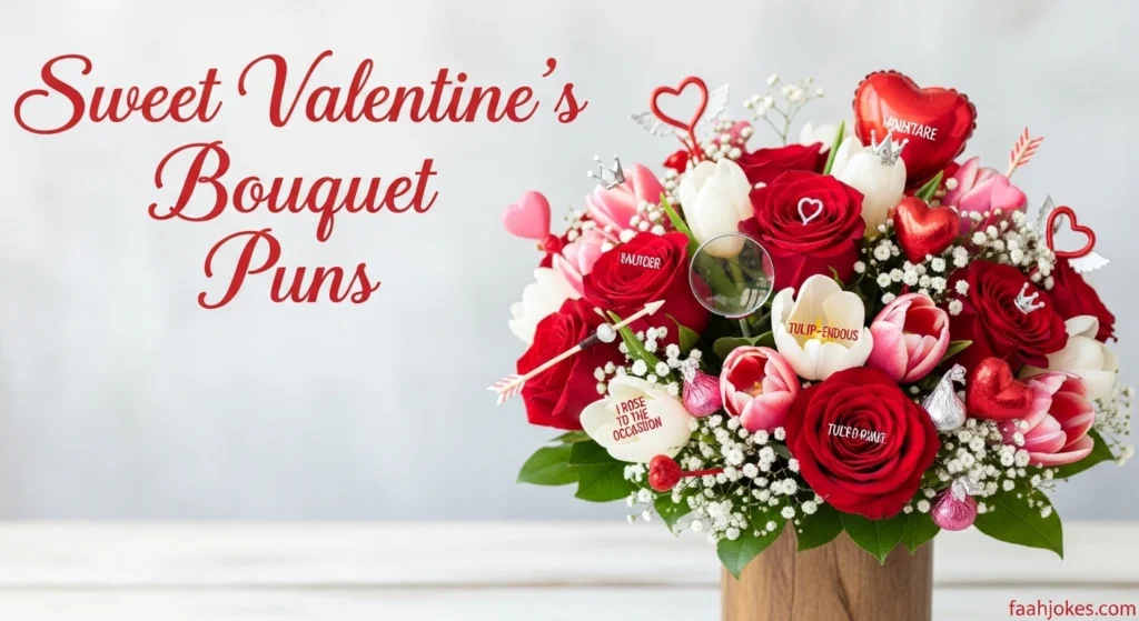 Sweet Valentine's Bouquet Puns