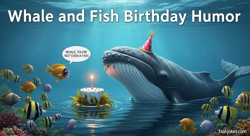 Whale and Fish Birthday Humor